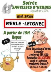 MerleLeignec soirée saucisses CCAS 2025