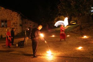Les feux fête médiévale