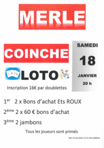 Loto coinche Merle 2020