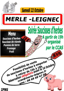 Soirée saucisses d'herbes