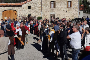Tir du roi fête médiévale Leignec 2019